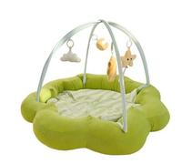 Harilla Panier pour Chat avec Jouets Suspendus | Amovible, Lit pour Chat avec Arche Jeux, toutes saisons, Niche D'intérieur, Appartement, Chambre