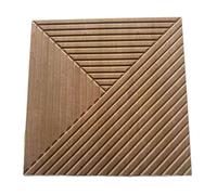 Harilla Panneau Acoustique Mousse Panneau Mur Décor Plaque Insonorisante en Polyester Fibre et Feutre Motif Grain de Bois pour Absorption Efficace Du Bruit et
