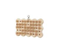 Harilla Parrot Jouet à Mâcher Stopper Puzzle Blocs en Bois Enrichissement Cognitif Accessoire Ludo-educatif Intelligence Oiseau Fonction Exploration Convient, Vague