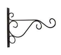 Harilla Patère Murale Volutes Décoratives Polyvalent Support Mural Bras Crbé Solide Étagère à s Murale En Fer Forgé pr Balcon