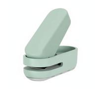 Harilla Perforatrice Papier Perforateur Poinçon Trou Standard Mini Léger Construction Métal Plateau Amovible pour Déchets Adaptée aux Étudiants Bureau École, Vert