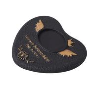 Harilla Pierre commémorative pour Chat et Chien, Pierre tombale en Ciment, Accessoires de cimetière pour décoration d'étagère, résistante aux intempéries, Noir