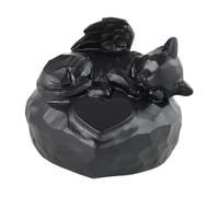 Harilla Pierre tombale pour Animaux de Compagnie, Statue commémorative pour Chien ou Chat, Sculpture Animale en résine, Figurine d'extérieur, Pierre