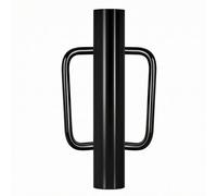 Harilla Pilon pour Poteau de Clôture en Acier Galvanisé avec Poignées Soudées Outil d'Installation Cylindrique Conception Robuste pour Enfoncer les Poteaux, Noir, size to 9