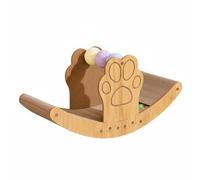 Harilla Planche à Gratter pour Chat avec Lit Berceau en Carton Support Ergonomique Ossature Bois Renforcée Usage Interactif pour Animaux Domestiques Jeux Maison Relaxation, Nid pour Chat Double Usage