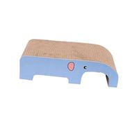 Harilla Planche à Gratter pour Chats Lit Carton Ondulé Coussin Griffes Jouet D'Entraînement Support Réversible Fonction Protectrice Adaptée à Chats Maison App, éléphant