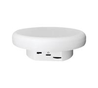 Harilla Plate-Forme tournante électrique motorisée avec câble USB, Polyvalente, rotative à 360 degrés pour modèle 3D léger, 16 cm Blanc