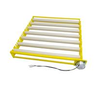 Harilla Plateau D'Incubateur Œufs Plateau Support Multi-œufs Tournage Automatique Chauffage Plastique Écologique Convient à Poule Oie Caille, 7 Tubes