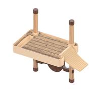 Harilla Plateforme Basking pour Pont Flottant Rectangulaire Rampe Montée Espace Élément Décoratif Adapté pour Animaux Aquariums T, S