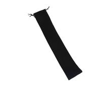 Harilla Pochette pour Instrument de Musique Étui Long Souple Flûte Électrique Sac Flanelle Ouverture Sécurisée Cordon Maintien Adaptée au Musicien Concert Maison, Noir, Noir, Grand - 14x75 Cm