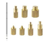 Harilla Pointes de fer à souder thermofusibles, écrous moletés en laiton thermofusible de 0,5 M3 M4 M5 M6 M8, kit d'installation professionnel, T12