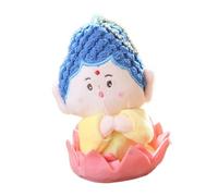 Harilla Porte-clés en peluche de dessin animé Lucky God, porte-monnaie, sac à dos, breloque, porte-clés décoratif, ornement à suspendre pour enfants, cadeau, Bouddha