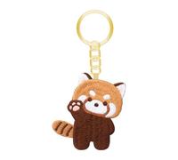 Harilla Porte-clés Panda Roux, Cadeau pour fête, Saint-Valentin, Vacances, Thanksgiving, 5 Cm X 5.2 Cm
