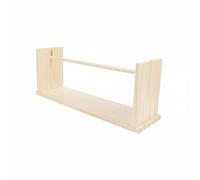 Harilla Porte Rubans en Bois Organisateur Rubans Dérouleur Rubans Support Bobines Support Fil Structure Bois Stable avec Tige Centrale Fluide Montage Tenon et , Grand , Carré