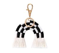 Harilla Porte-s créatifs Porte-s Ornement Accessoires Boucle Gland Pendentif Fermoir Crochet pour Sacs Sac à Main Unisexe Femmes Hommes, Noir