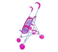 Harilla Poussette pour poupée, jouet à pousser, chariot éducatif pliable pour jeux d'imitation, poussette pour se promener, anniversaires, à la maison, à