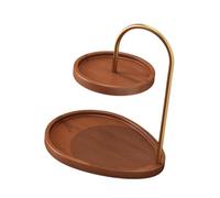 Harilla Présentoir à Bijoux décoratif à Double Couche, Plateau de Rangement pour Bijoux, Support pour Colliers, Maison, Mariage