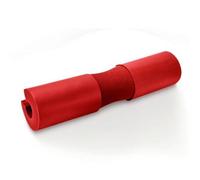 Harilla Protège Cou Haltère Coussin Barre Pad Épaules Appui Nuque Rembourrage Confortable Qui Protège Pendant Lourdes et Maintient la Forme Sangles Antiglisse, Rouge