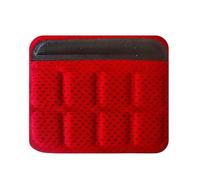 Harilla Protège-Menton pour Casque, protège-mâchoire pour Homme et Femme, Doublure de Tapis, Rembourrage de Sangle pour vélo, Cyclisme, Rouge