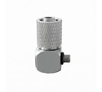 Harilla Raccord Pneumatique Connecteur Coudé Micro Raccord Fileté Embout Rapide Corps Hexagonal Profil Réduit Conception Angle Droit pour Dérivation de Tuyaux, PL6-M3 200 Pièces