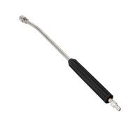 Harilla Rallonge de Nettoyage Haute Pression Bâton d'Extension Tube INOX Poignée Rainurée Attaches 1/4 Pouce 40 Cm Adaptée au Lavage Automobile Sols, Noir, 55 Cm