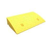 Harilla Rampe de antidérapante, facile à utiliser, pour bordure de route, triangle d'escalade pour quai de chargement, remorques, camions, Jaune 50x27x10cm