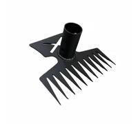 Harilla Râteau Agricole Jardin Cultivateur Éventail Conception avec Embouts pour Briser Les Amas de Terre Acier Épais Anti-déformation , Tête De Râteau À 11 Dents en Forme De X Tête Seule