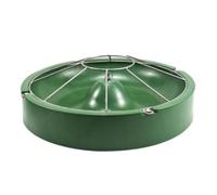 Harilla Récipient d'alimentation pour Porcelets avec Grille Antifouissement en Acier Galvanisé pour Usage en Porcherie et Bassin, Vert, 55 Cm Simple Couche