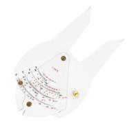 Harilla Règle Calcul Aéronautique Transparent Règle Navigation avec Curseur Compact Rapporteur pour Pilotes, 1 25 000, style to 2