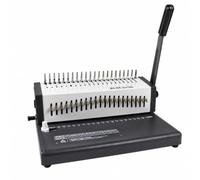 Harilla Relieuse à Peigne Manuelle Bureau Simple D'utilition Machine Reliure à 21 Polyvalent Relieuse à Déchs Amovible pr Écoles