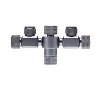 Harilla Répartiteur de CO2, Distributeur de CO2 pour réservoir d'herbe, 2 Voies en Alliage d'aluminium, 1 à 2 pour Compteur de Bulles, régulateur,