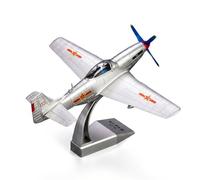 Harilla Réplique d'avion Militaire Maquette Avion de Chasse Modèle Statique Miniature Alliage avec Silhouette Classique Ailes Détail Fuselage Poli Support