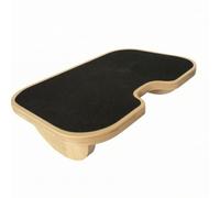 Harilla Repose-pieds de Bureau Bois Support Stable Marchepied Courbé Cale-pieds Ergonomique Surface Antidérapante Ossature Solide Soulage Pression Suitable, Modèle B, Style Coréen