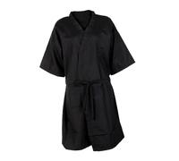 Harilla Robes de Client de Salon, Grande Blouse de styliste de Salon avec Poche, Cape de barbier pour Femmes/Hommes, Robe de Coiffeur, Noir
