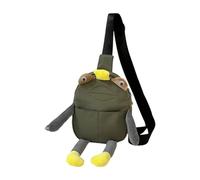 Harilla Sac à bandoulière en Peluche en Forme d'animal, Sac à Main de décontracté et Portable avec Dessin animé, Vert Clair