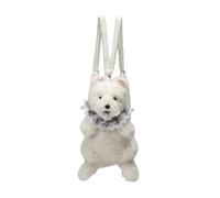 Harilla Sac à Dos en Peluche Mignon Sac à Dos en Forme d'animal Portable Mignon pour Faire du Shopping, Chien
