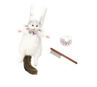 Harilla Sac à Dos en Peluche Sac à Dos Amoureux pour Les Amoureux des Chats Adultes de Rue Adultes Filles, Gris