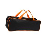 Harilla Sac de Rangement Ustensile Grill Sac Gril avec poignée Sac de Rangement Accessoire grillé pour Le Barbecue de Plage Activités extérieures arrière, L Orange Black