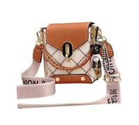 Harilla Sacoche en Cuir pour téléphone Portable pour Femme, Sac à bandoulière élégant pour Faire du Shopping ou se déplacer, Marron Clair