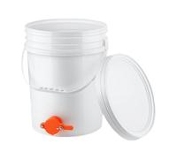 Harilla Seau à Miel 20L Alimentaire Polyvalent, Distributeur de Stockage avec Robinet, Conteneur Plastique à Soja, Seau Pratique pour la Mise en Bouteille du Miel, Outil pour Apiculture/Huile/Sirop