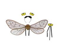Harilla Serre-tête ailes d'abeille, accessoire de déguisement amusant et mignon pour les fêtes, Ensemble de 3 Cafés Noirs