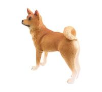 Harilla Simualtion - Figurine de chien, décor réaliste, jouet éducatif, ensemble de jeu pour ornement de bureau, jouet cognitif, décor de maison de jeu, Shiba Inu