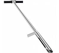 Harilla Sonde de Prélèvement de Sol Sonde Jardin Outil Test Analyse Carotte Extracteur Inox Poignée en T Confortable Plaque de Pied Éjecteur Adaptée aux