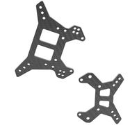 Harilla Support d'amortisseur avant et arrière RC, pièces de réparation, accessoires en fibre de carbone haute performance pour 1/8 6S