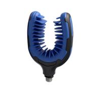 Harilla Support de Canne à Pêche Tête de Repose U Porte-Canne Fixation Filetée Métal Amorti Caoutchouc Anti-Rayures Coque Dure en PVC Convient au Montage sur , Bleu