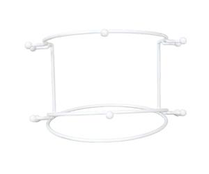 Harilla Support de diadème de mariage, Support pour couvre-chef, décor en métal, Support de princesse, présentoir de diadèmes pour femmes, vitrines, Blanc 2 niveaux