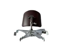 Harilla Support de Guitare Classique Repose-jambe Coussin Pliable Support Réglable Construction Pliable 185 G pour Transport Facile Tige Métallique Robuste, 咖啡色, 银色钳夹