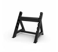 Harilla Support de Squat Bulgare Réglable Rack d'Entraînement Support de Pied Arrière Structure Renforcée Base Stable en Acier et Mousse pour Équilibre, Renforcé Triangulaire
