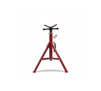 Harilla Support de Tube Ajustable Trépied Chevalet Cric Étai en Acier Robuste avec Tête en V Antidérapante Base Stable à Trois Pieds et Structure Pliable, HB1206DVM-Modèle Moyen Pour Tubes Épais