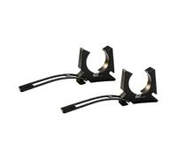 Harilla Support gaffe, Clip pagaie Noir, Fixations pour rames, gaffe, Perche poussée Haute Performance, Supports Marins, Clips à dégagement Rapide, 2 Pièces